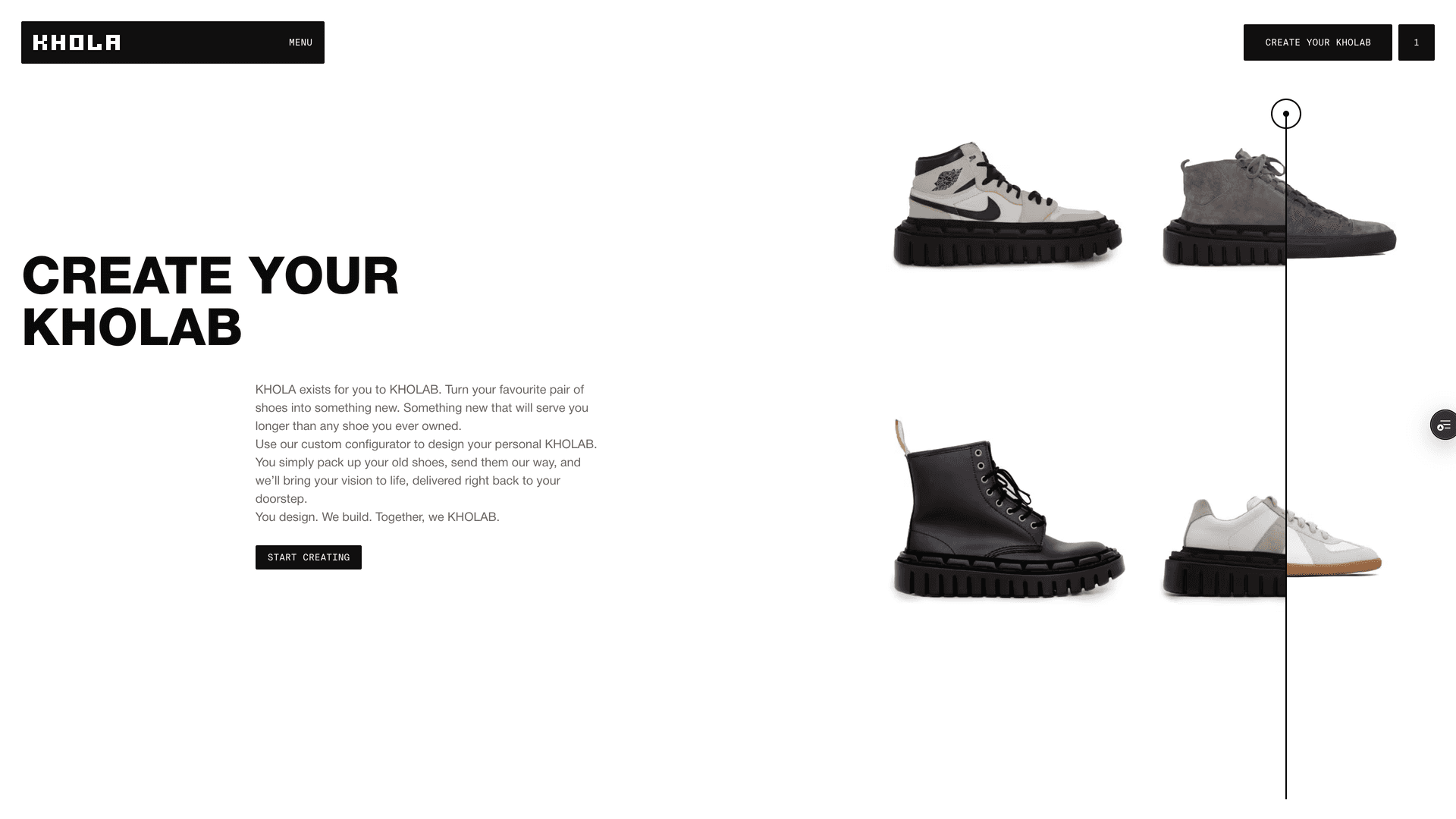 KHOLA create your KHOLAB landing page