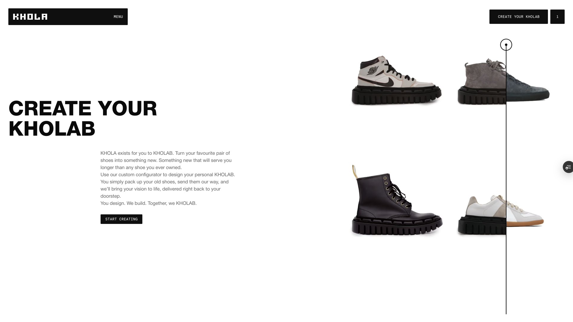 KHOLA create your KHOLAB landing page